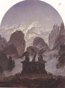 Carl Gustav Carus The Goethe Monument (mk45) oil painting